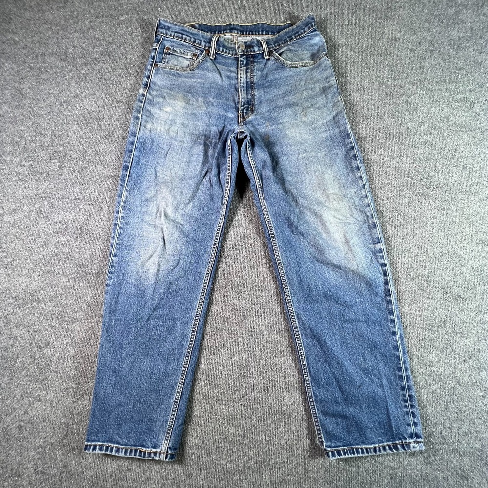 Levi's 550 Jeans Men's 34x30 Blue Denim Medium Wash Relaxed Fit Tapered Everyday